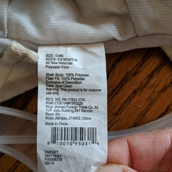 NWT infant 3-piece giraffe costume - Picture 7 of 9